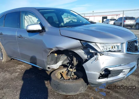 2017 Acura Mdx Technology Package z USA, uszkodzony, nr VIN 5FRYD4H51HB000678
